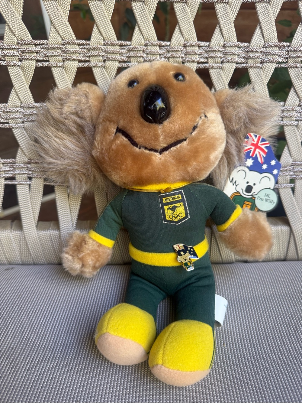 Australia Green & Yellow Koala Plush Toy - Souvenir